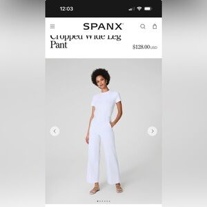 SPANX stretch twill White Pants